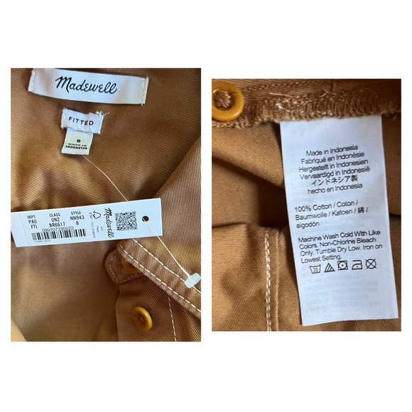 Madewell Darted Buttonup Shirt 8 - Picture 12 of 12